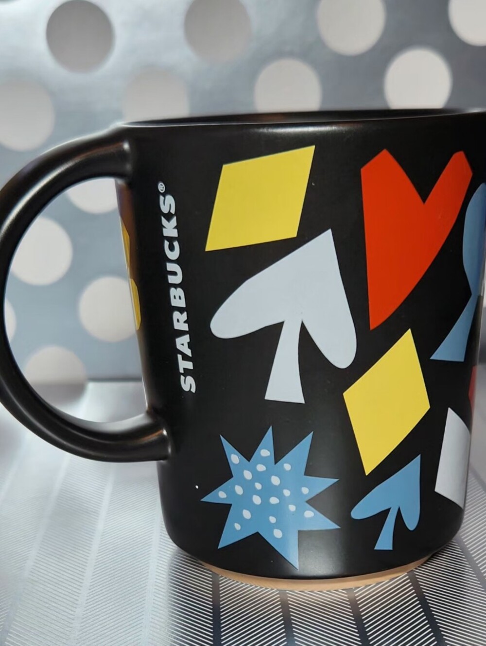 Starbucks Las Vegas 777 Triple 7 & Playing Cards Ceramic Black Coffee Mug 12oz